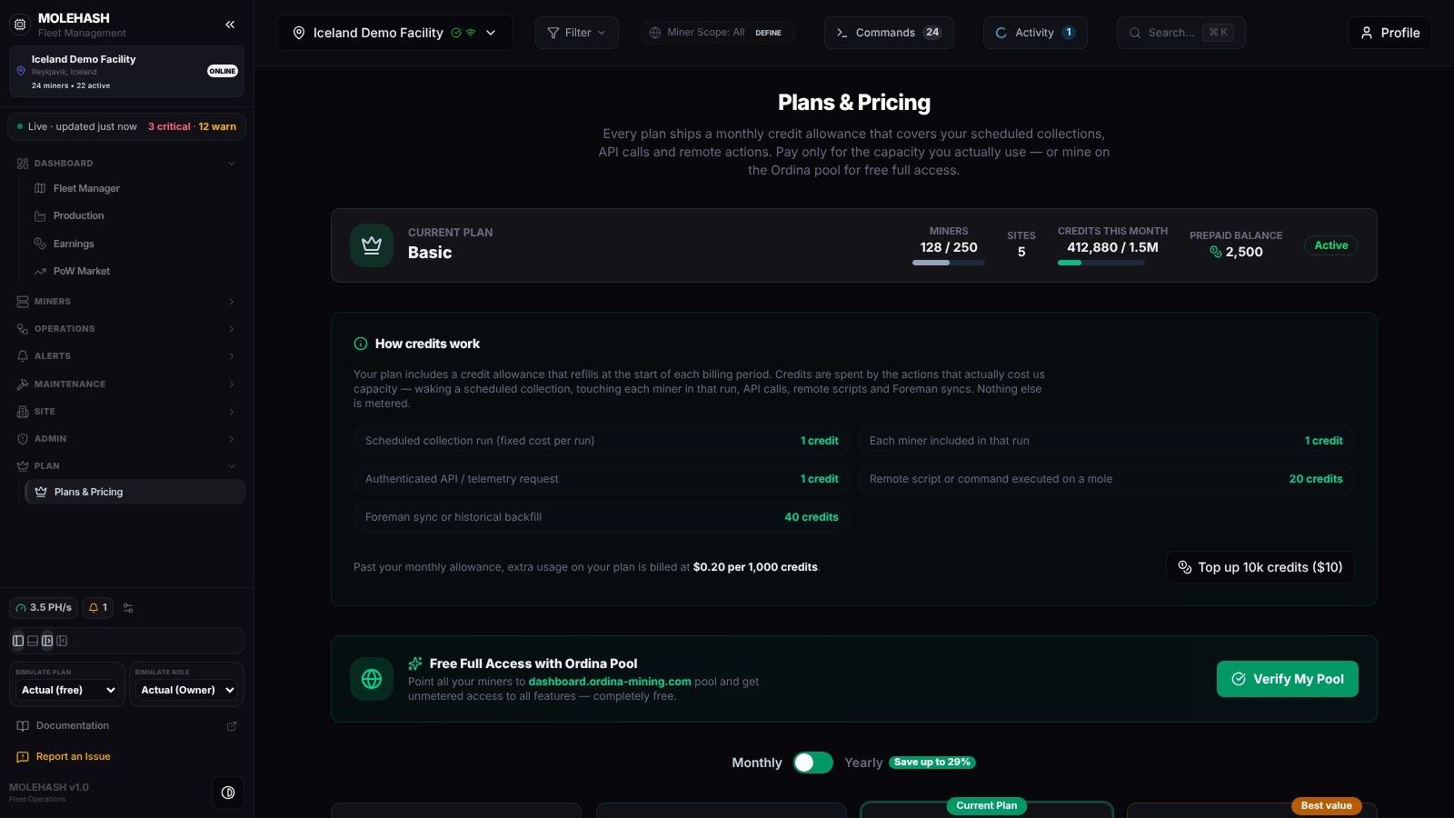 Plans & Pricing